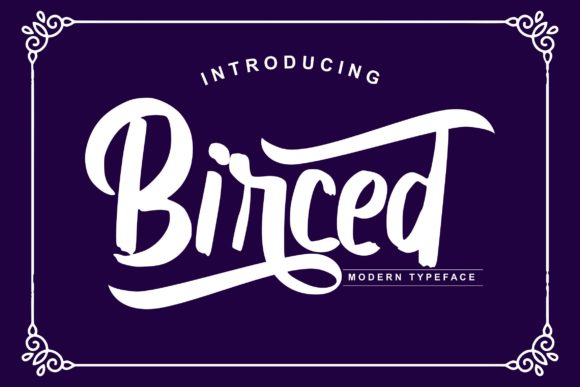Birced: A Handwritten Font for Creative Makers