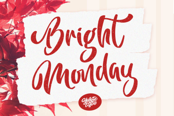 Bright Monday: A Stylish Handwritten Font