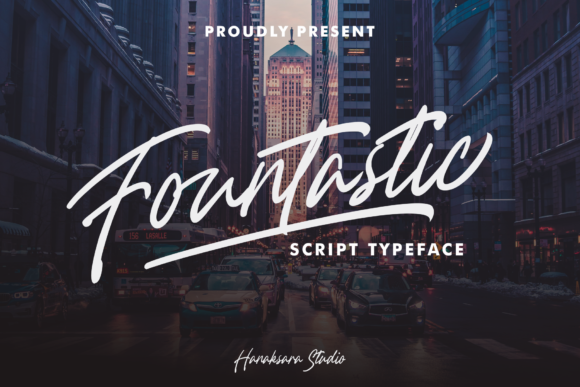 Fountastic: A Bold Script Font