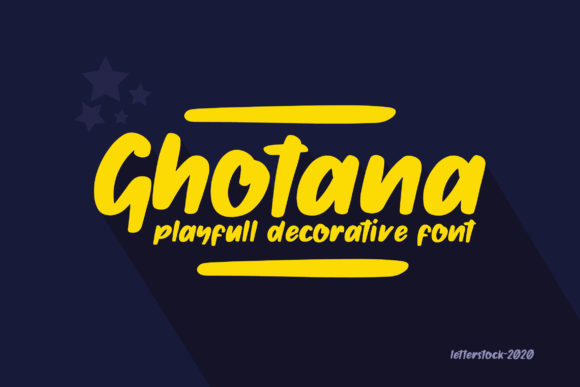 Ghotana: A Bold Handwritten Font for Web Design