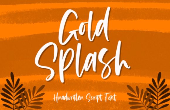 Gold Splash: A Handwritten Font for Elegant Design