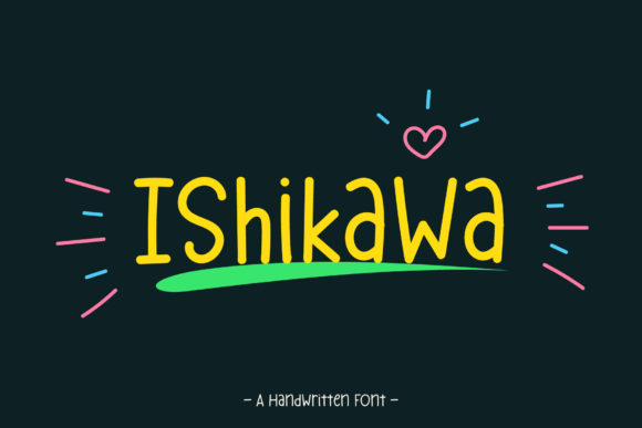 Ishikawa: A Handwritten Font for Editorial Magic