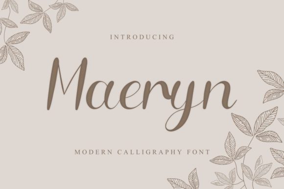 Maeryn: A Elegant Handwritten Font