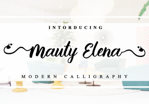 Mauty Elena: A Handwritten Font for Elegant Design