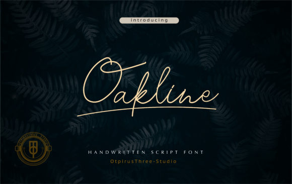 Oakline: A Casual Handwritten Font