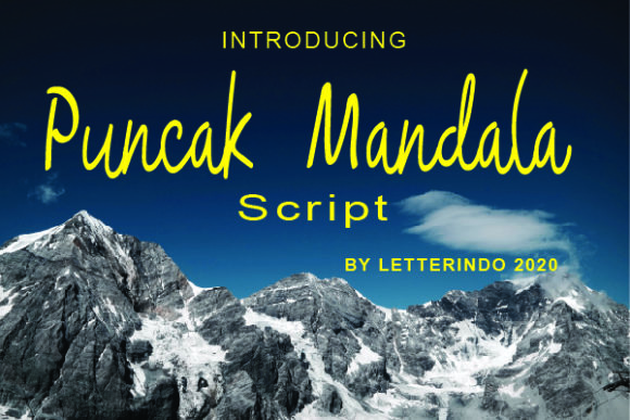 Puncak Mandala Font Review