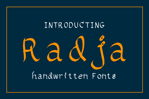 Radja: A Handwritten Font for Impactful Campaigns