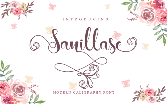 Sanillase: A Beautiful Script Font for Web Design