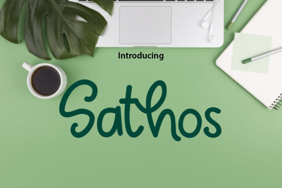 Sathos: A Stylish Handwritten Font