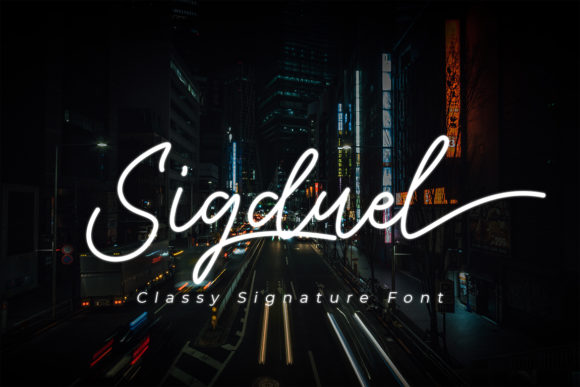 Sigduel: A Elegant Handwritten Font