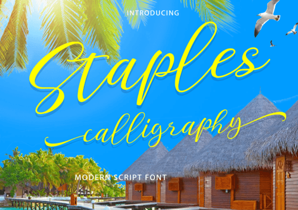 Staples Calligraphy: A Elegant Script Font