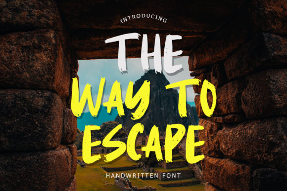 The Way to Escape: A Handwritten Font for Thoughtful Design